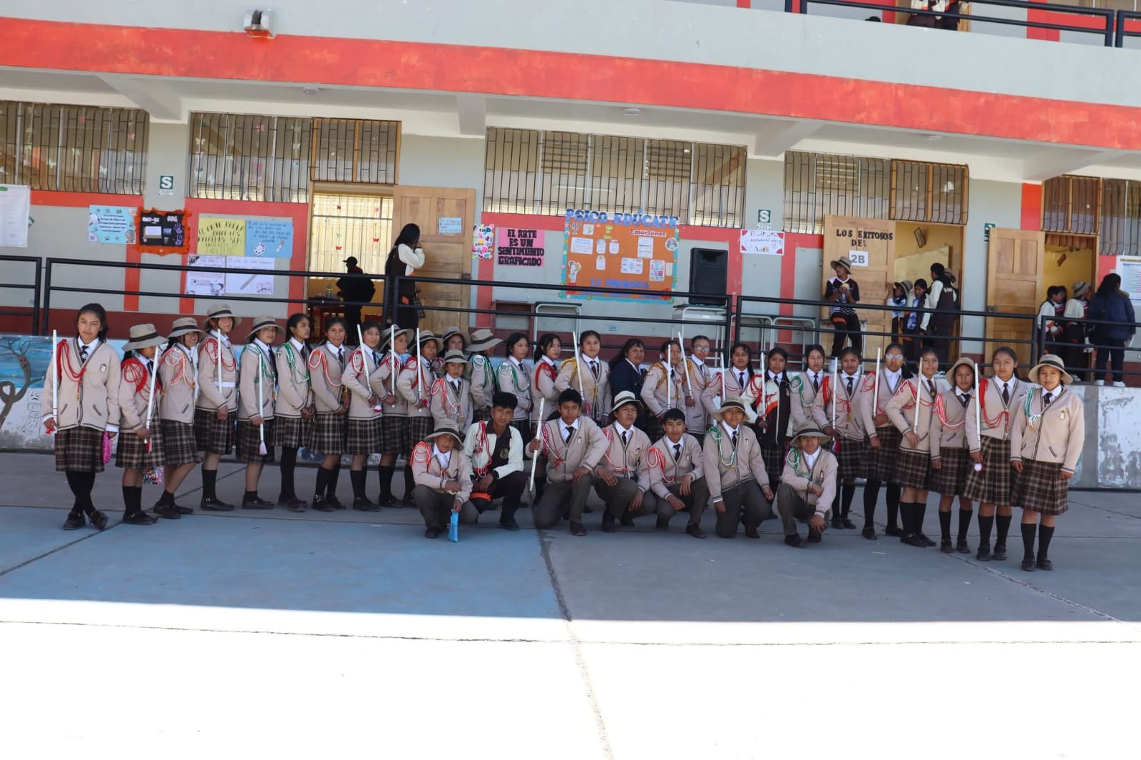Estudiantes de la institución